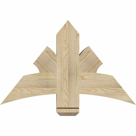 Ekena Millwork Davenport Rough Sawn Timber Gable Bracket, Douglas Fir, 36"W x 23"H x 6"D x 6"F, 15/12 Pitch GBW036X23X0606DAV00RDF